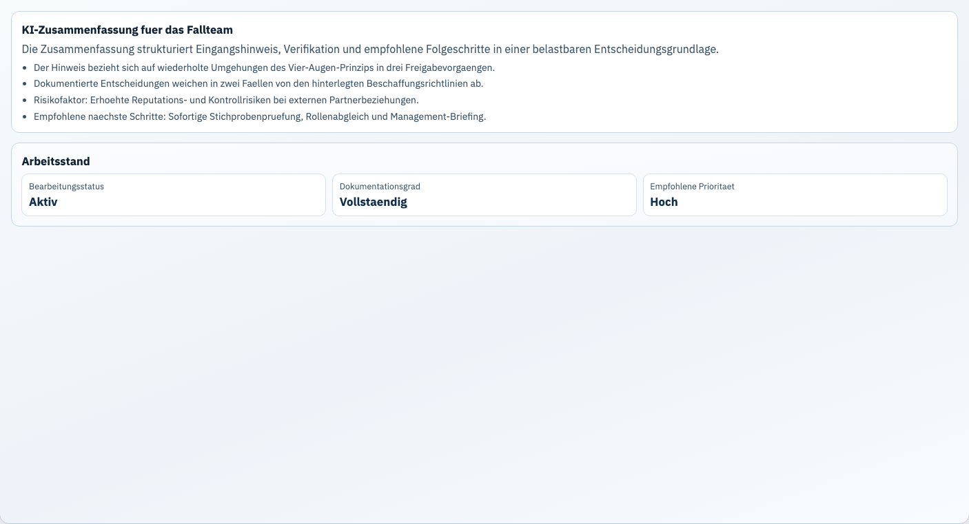 .LOUPE Olex-generierte Zusammenfassungen beschleunigen die Fallarbeit.